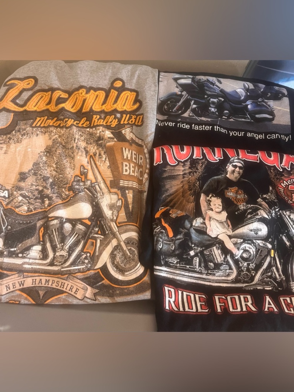 3 lg bike chopper shirt bundle b2 laconia new hampshire 2010s